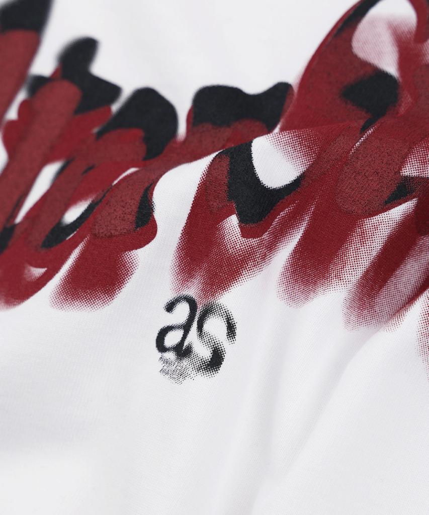 ALTER STUDIO Motion Blur Print T-Shirt_White