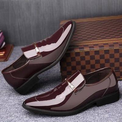 Mens Casual Loafers Shoes Business Dress Shoes Men All-Match Wedding Shoes Large Size 44 Zapatos De Hombre
