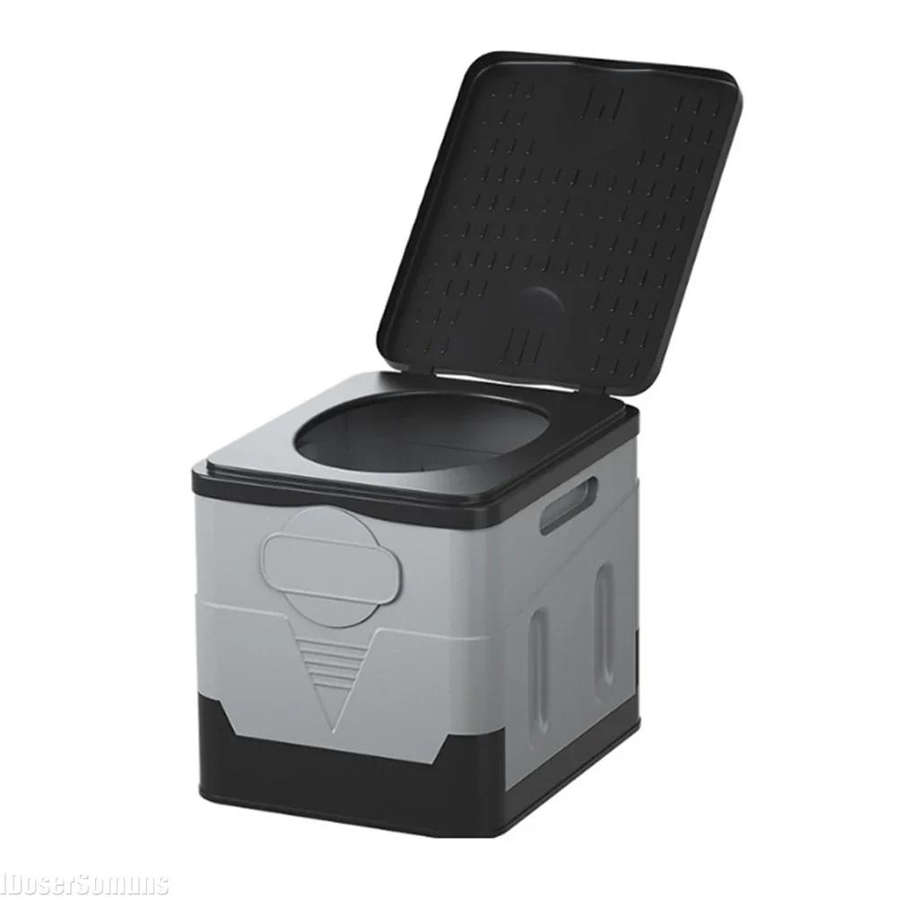 Tragbare Toilette fürs Auto, Camping-Aufbewahrungsbox, Kofferraum-Organizer, Camping-Picknick, Campingbox, Auto, zusammenklappbare Außenbank und Schneidebrett