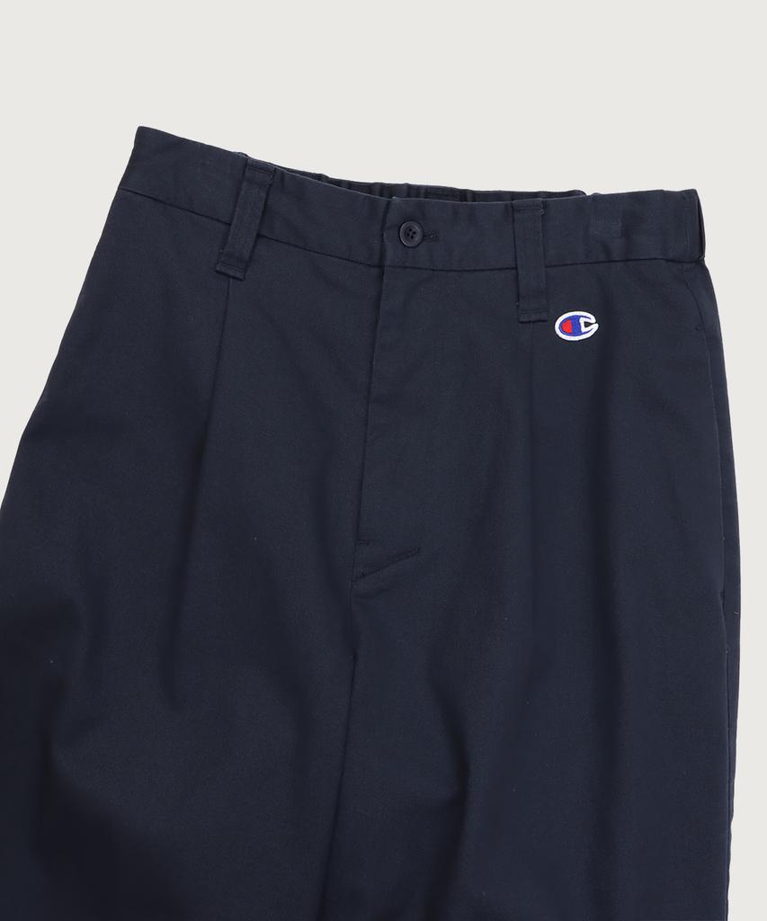 CHAMPION Women'S C-Logo Cotton Wide Pants Dark Navy