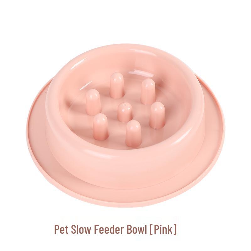 Anti-Tip Slow Feeder Dog Bowl, Anti-Choking & Anti-Vomiting Design, Large Base, New Color