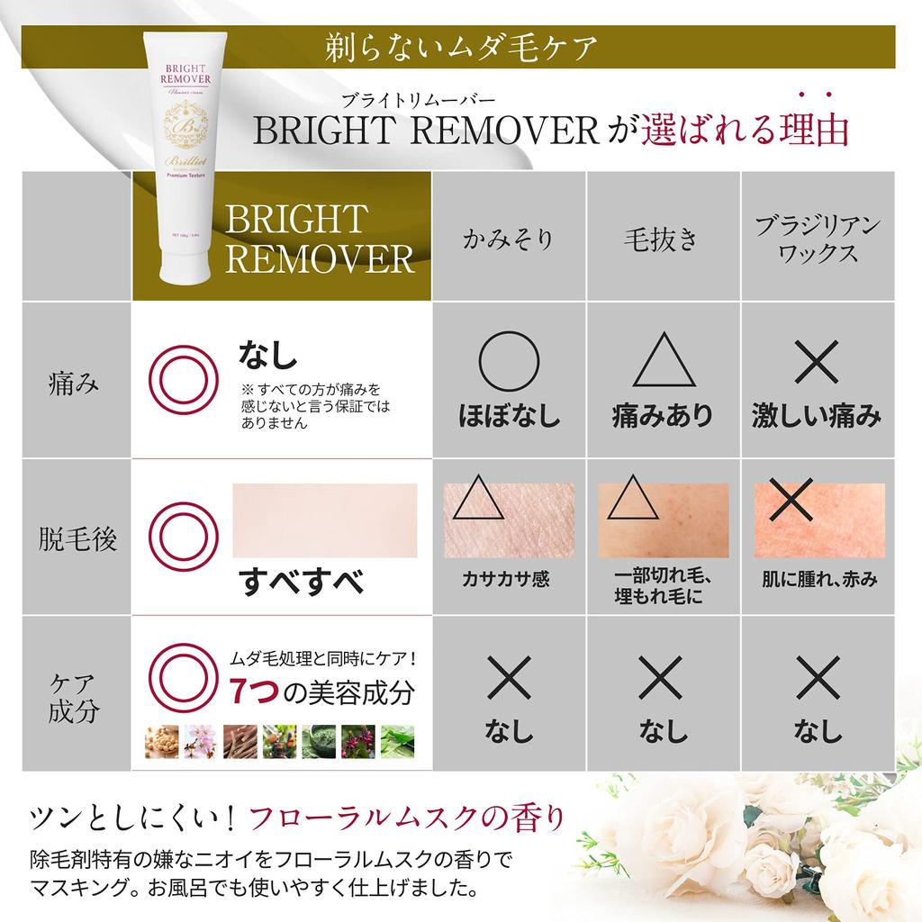 B Brilliet Hair Removal Cream Hair Removal Agent Hair Removal Genital Area Women Men [Aesthetic Supervision] Quasi-drug 160g