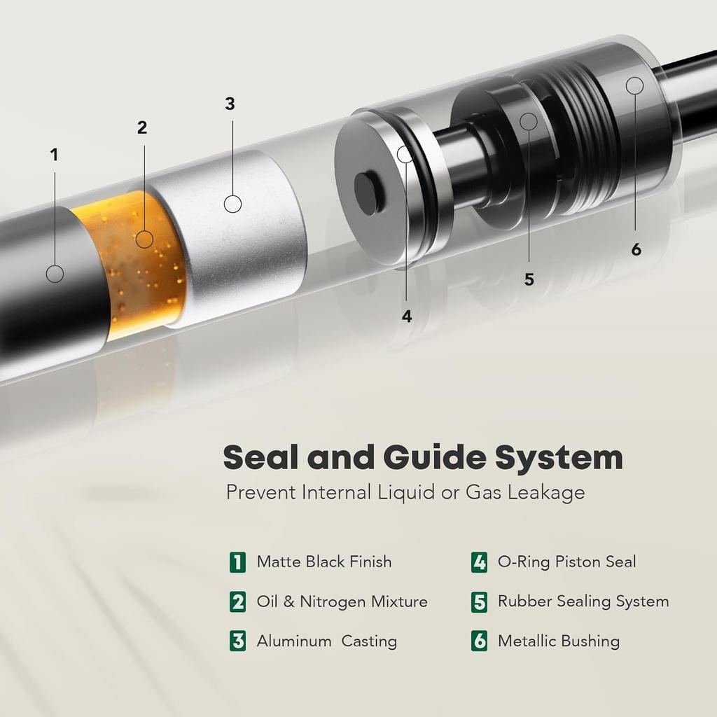 Set of 2 Hood Bonnet Lift Supports Replacement for Acura TL 2009-2014 Sedan Shock Struts Gas Springs