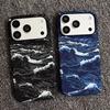 Luxus Kevlar Carbonfaser Meereswellenmuster Rahmenloses Case Für IPhone Air 17 Pro Max 16 15 14 13 Für Magsafe Lade Schutzhülle
