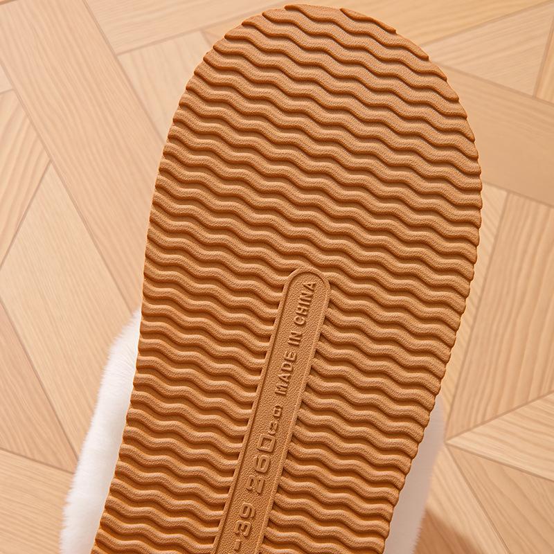 Cotton slippers medium help winter bag and indoor home warmth plush cotton shoes winter