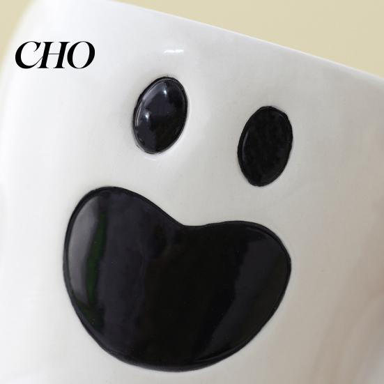 Keramik Fantasy Trinkgeschirr Halloween Tasse Niedliche Geist Kürbis Tasse Wiederverwendbar Gruselig Handgemacht Kaffee mit Deckel Einzigartige Partygeschenke Mit
