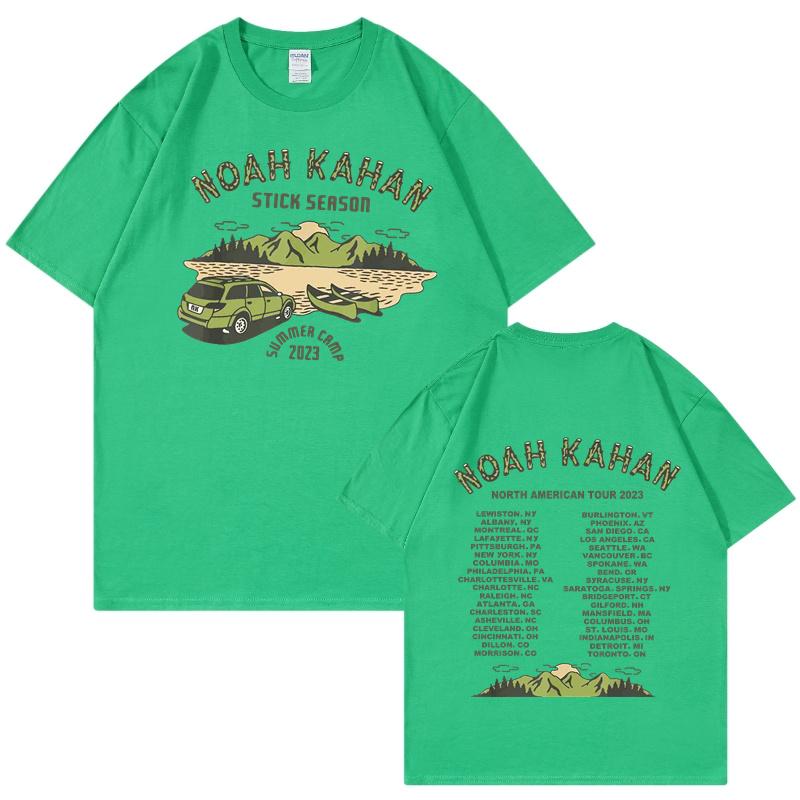 Unisex T Shirts Streetwear Oversize T-Shirt Harajuku 2024 Sommer Kurzarm Top T Unisex Baumwolle Noah Kahan Print Hip Hop T-shirt