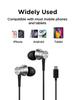 1MORE P10 with Deep Remote High Sound Sound Leak Comfortable to Silver Earphones, Wired, Type-C, Microphone, Bass, Control, Insulation, Prevention,