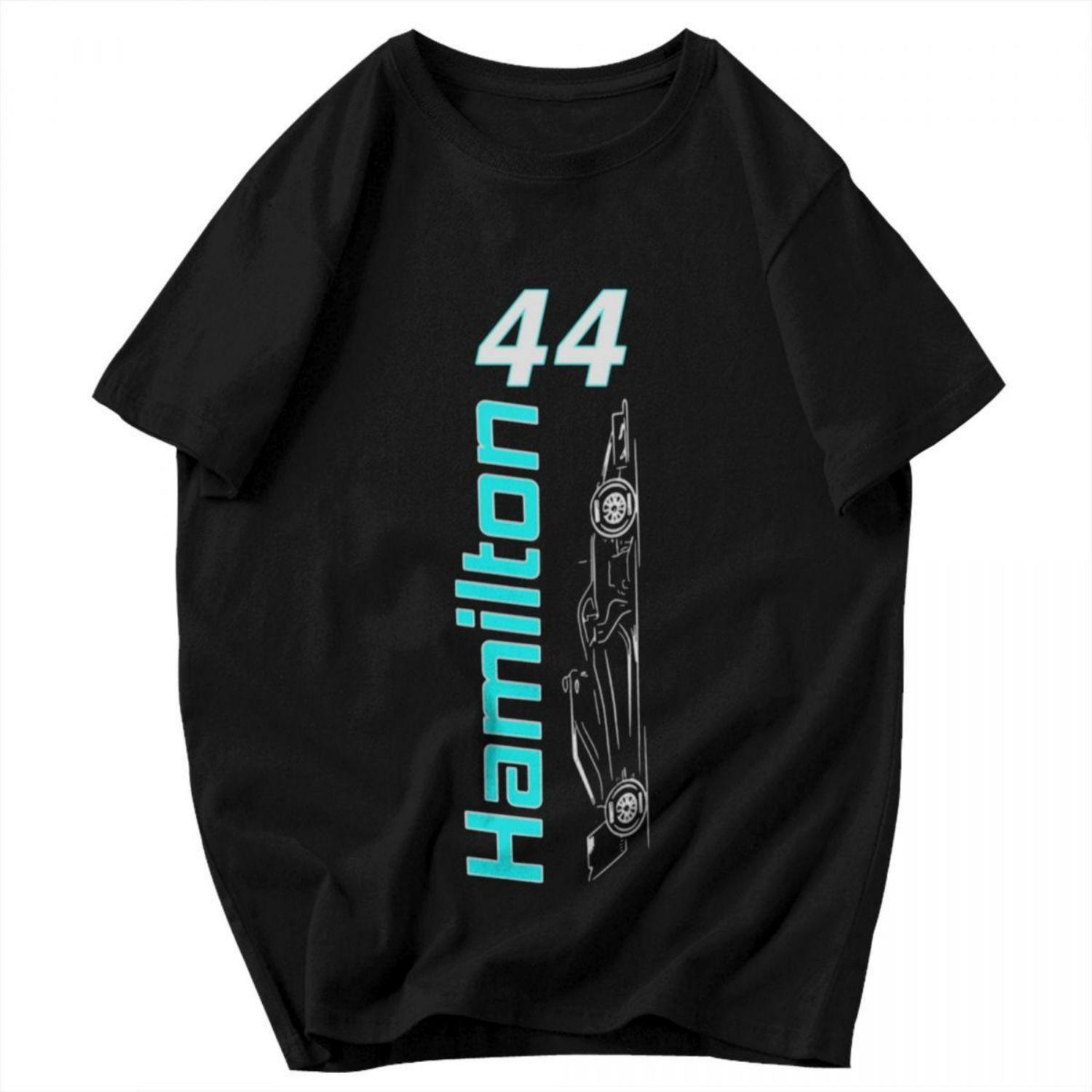 

Men T Shirt Lewis Hamilton 44 Summer Y2K Graphic Customized Unisex Clothes T Shirts XXXXXL чорний