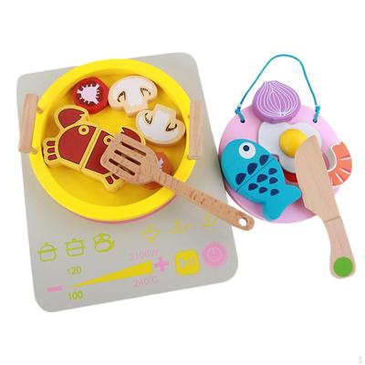 Wooden Play Kitchen Accessories Set for Kids Children Boys Girls