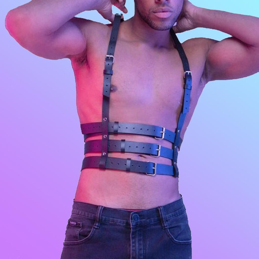 Shapewear aus Leder mit Schultergurt für Herren SM