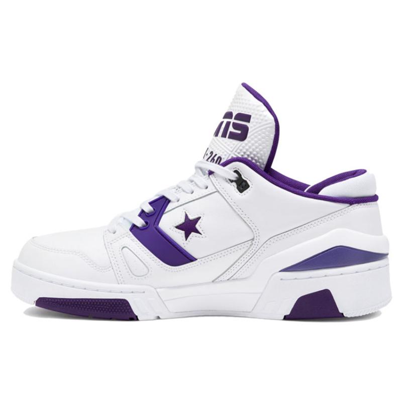 

Converse ERX 260 Sporty Versatile Low-Top Vintage Basketball Shoes Unisex White and Purple 39