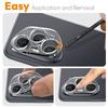 NORTHJO 2Pcs For Honor 400 Pro 5G (Global) Camera Lens Protector Tempered Glass Clear Lens Film 3D Full Coverage