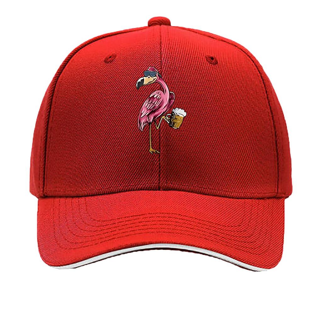 Printed Thousand Cranes Lightweight Outdoor Washable Curved Brim Hat Adjustable Size Fashionable Sandwich Baseball Cap
