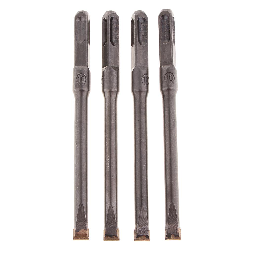 Buy 4pcs Rotary Hammer Chisel Bit Flat Tool for Electric 10x150mm at