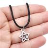 Fashion Antique Silver Color Star Swirl Pendant Necklace for Women Cute Star Jewelry Party Gifts