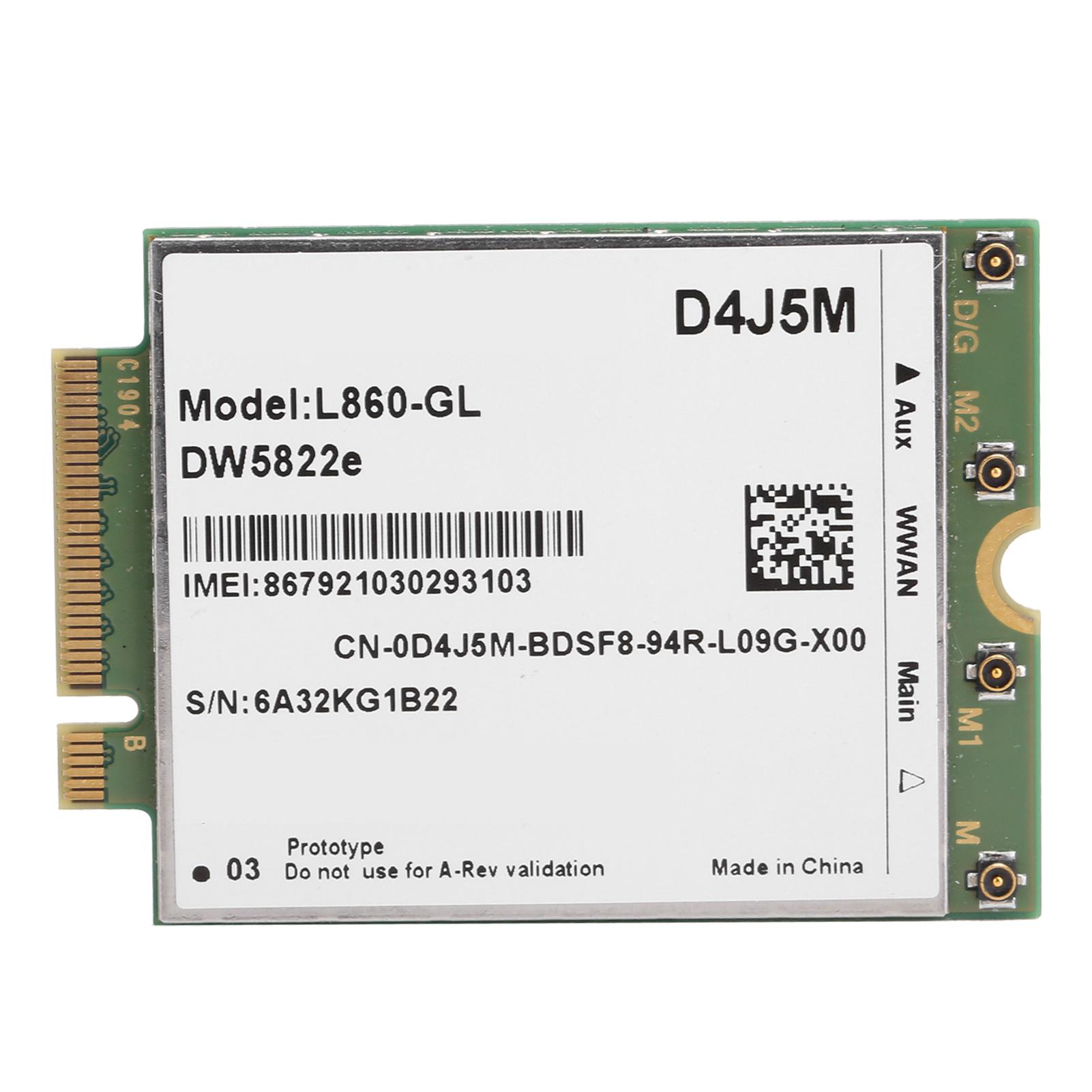 

Бездротова мережева карта Wi-Fi WWAN модуль для адаптера Dell L860‑GL DW5822e D4J5M 4G