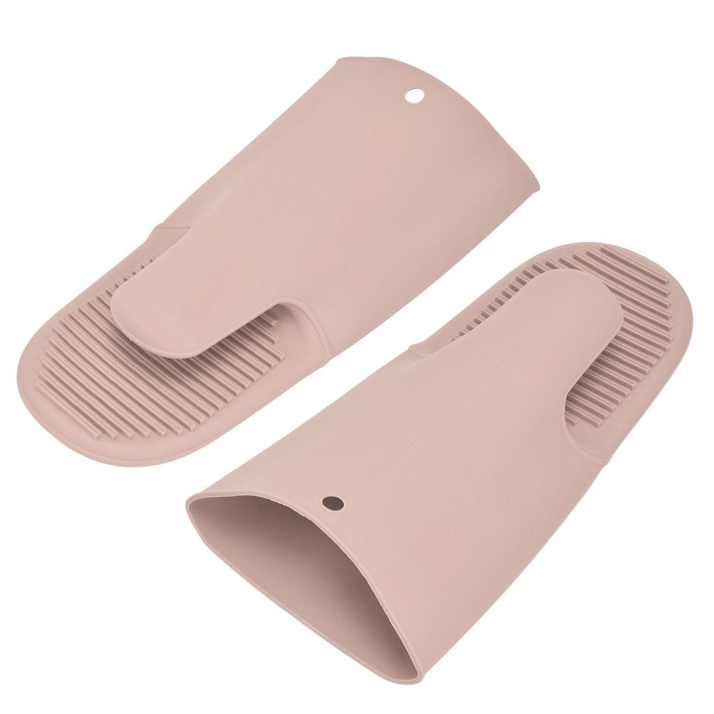 Silicone Heat Insulation Gloves Thickened Anti Slip Oven Mitts Gloves for Microwave Barbecue