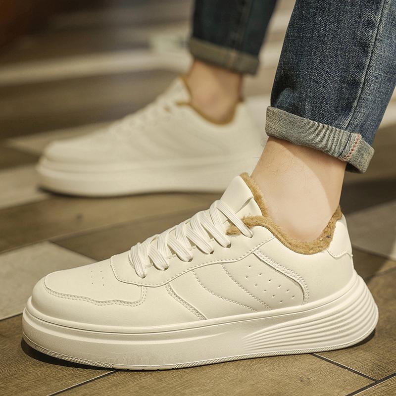 2026New Warmth-Increasing Casual Flat Shoes Comfortable Retro Men's Leather Casual Shoes Outdoor Warm Non-slip Casual Shoes