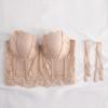 Transparent Lace Corset Mesh Dot Slim Crop Tops Sweet Lace Flower Camisole  Ladies