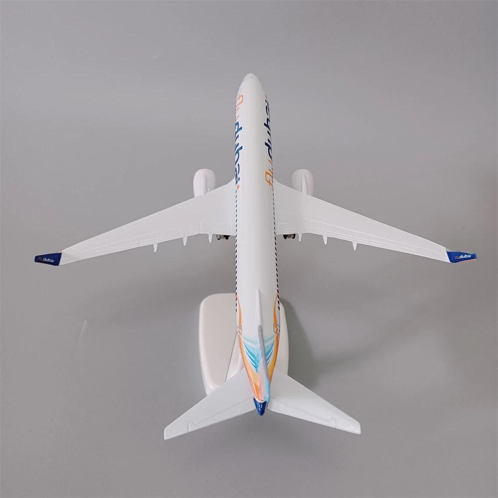 20cm Alloy Metal Air Fly Dubai Airlines B737 Diecast Airplane Model Dubai Boeing 737-800 Airways Plane Model Aircraft W Wheels