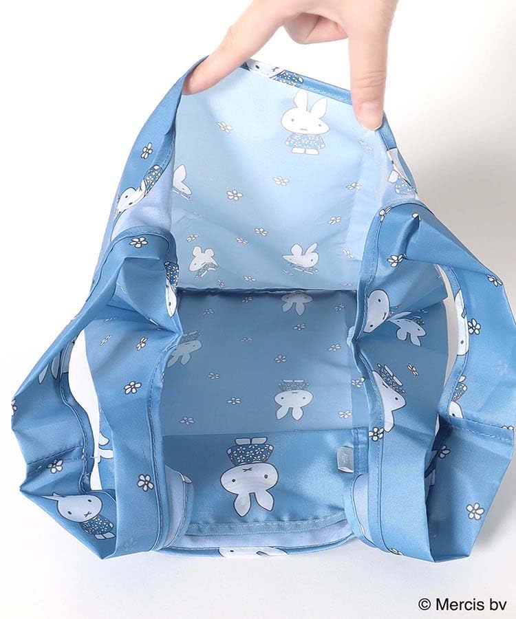 Miffy BLUE FLOWER Shopping Bag S Shopping Bag Eco Bag
