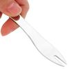 Fruit Fork 304 Stainless Steel Lovely Mini Dessert Fork for Cake Party Restaurant HotelStainless Steel Color 1Pc