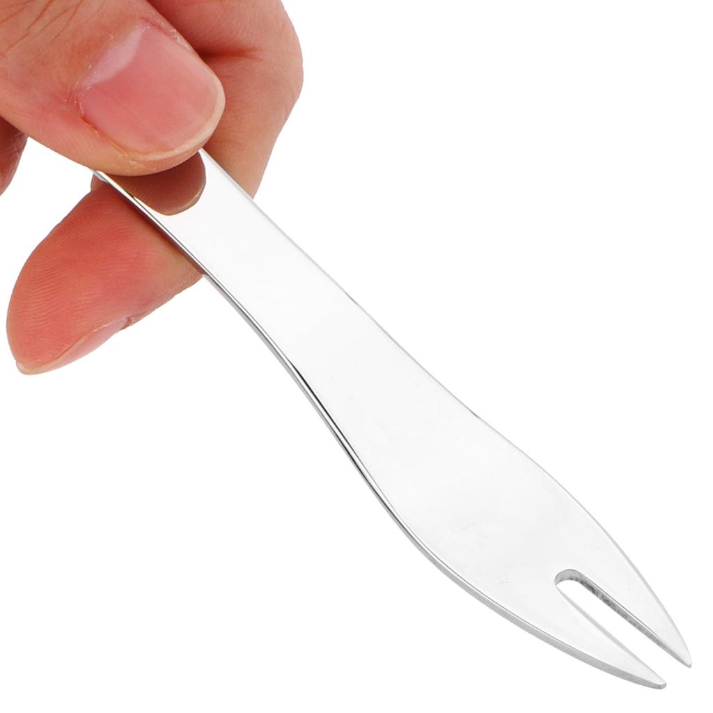 Fruit Fork 304 Stainless Steel Lovely Mini Dessert Fork for Cake Party Restaurant HotelStainless Steel Color 1Pc