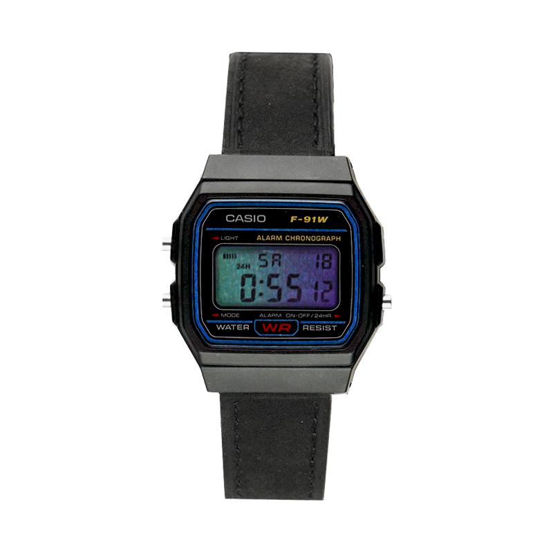 CASIO Customized watch modified series Land of Hope Trendy modification Waterproof luminous Quartz Genuine leather strap Unifo XiJiZhiDi(LanZiSe)