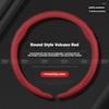 Car snap-on Leathe steering wheel cover For Mazda 3 5 6 Axela Atenza CX30 CX5 CX8 CX9 MX5 RX8 RX7 BT50 SKYACTIV Auto Accessories FF22