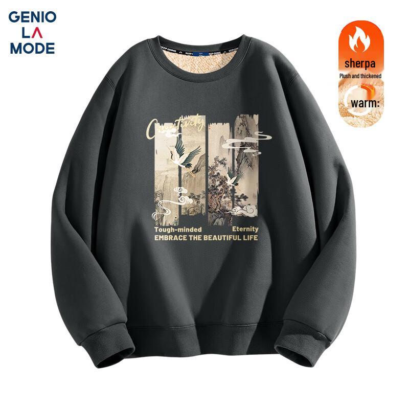 

GENIOLAMODE Men s Fleece Lined Graphic Hoodie 3XL