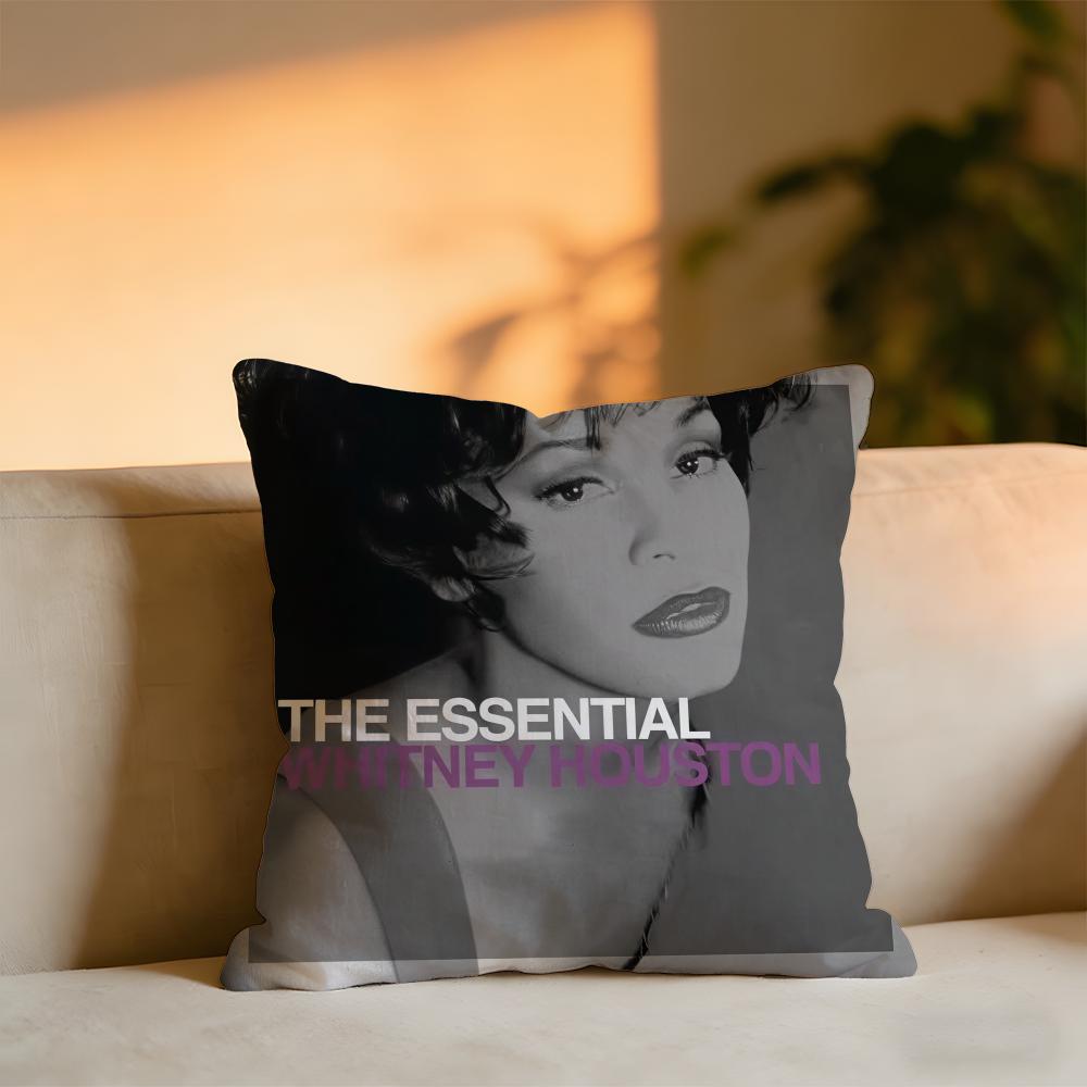 

Whitney Houston Album Cushion Cover Cozy Velvet Throw PillowSoft Warm Cushion For Sofa Bed 30X30cm