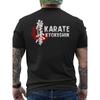 Tricou pentru bărbați Kyokushin Karate Instructor Luptător Negru Antrenament Arte Marțiale cu Imprimeu pe Spate Material Ușor Respirabil Gât Rotund Ideal pentru Sală