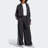 adidas Originals Logo Print Straight Leg High Waist Vintage Loose Casual Pants Women Pants Black IP7137