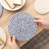 Placemat Pad Coasters Kitchen Table Mats Cotton Linen Knitting Bowl Mats Padding Mat Insulation Pad