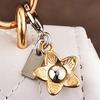 Exquisite High-End Bear Cherry Butterfly Keychains For Women Y2K Bag Pendant Car Key Chains Jewelry Gift Decoration Accessories