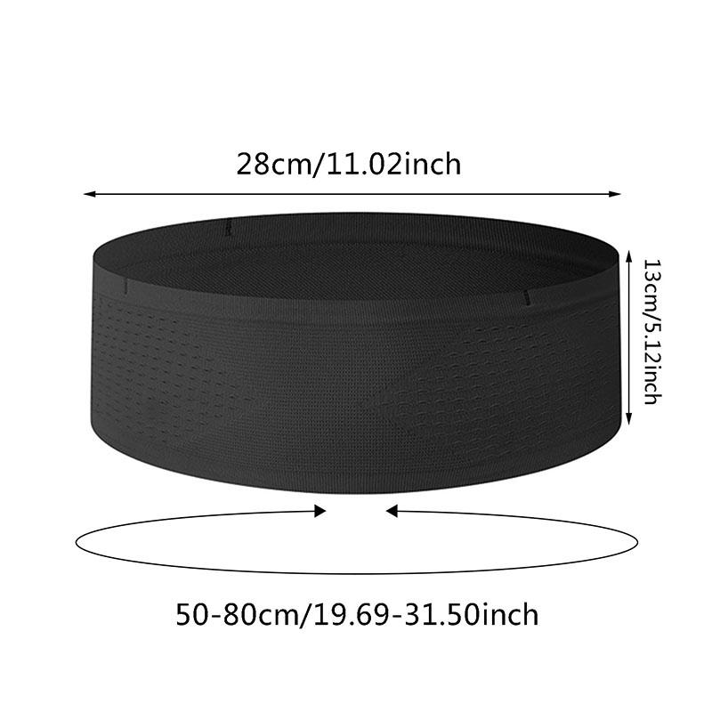 Multifunctional Knit Breathable Concealed Waist Bag Adjustable Running Belt Running Waist Pack with Large Capacity Running Waist Packs