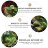 Realistic Mini Frog Resin Figurine Cute Small Ornament Statue for Fish Tank Aquarium Patio Garden Desktop Decoration