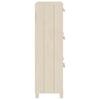 Shoe Cabinet HAMAR Honey Brown 59.5 x 35 x 117 cm Solid Pine Wood
