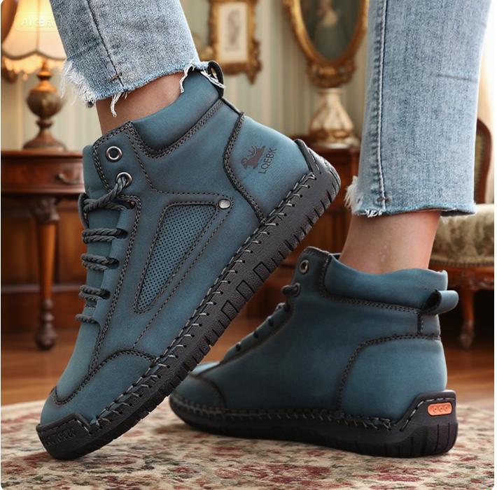 

Женские нюдовые ботинки высокие ретро противоскользящие рабочие уличные туфли мягкие классические ботильоны без скольжения балетки мокасины кроссовки 36