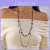 Collier Vintage à Fleurs en Alliage à Plusieurs Rangées Pour Femmes Accessoire de Mode d'Été