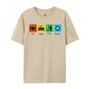 Eat Sleep Fish Repeat T-shirt Print Combed cotton Comics Tops Shirts Slim Fit  T Shirts Luxury Clothing