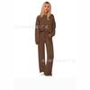 European and American women's clothing is popular, autumn and winter knitted sweater wide-leg pants casual two-piece set