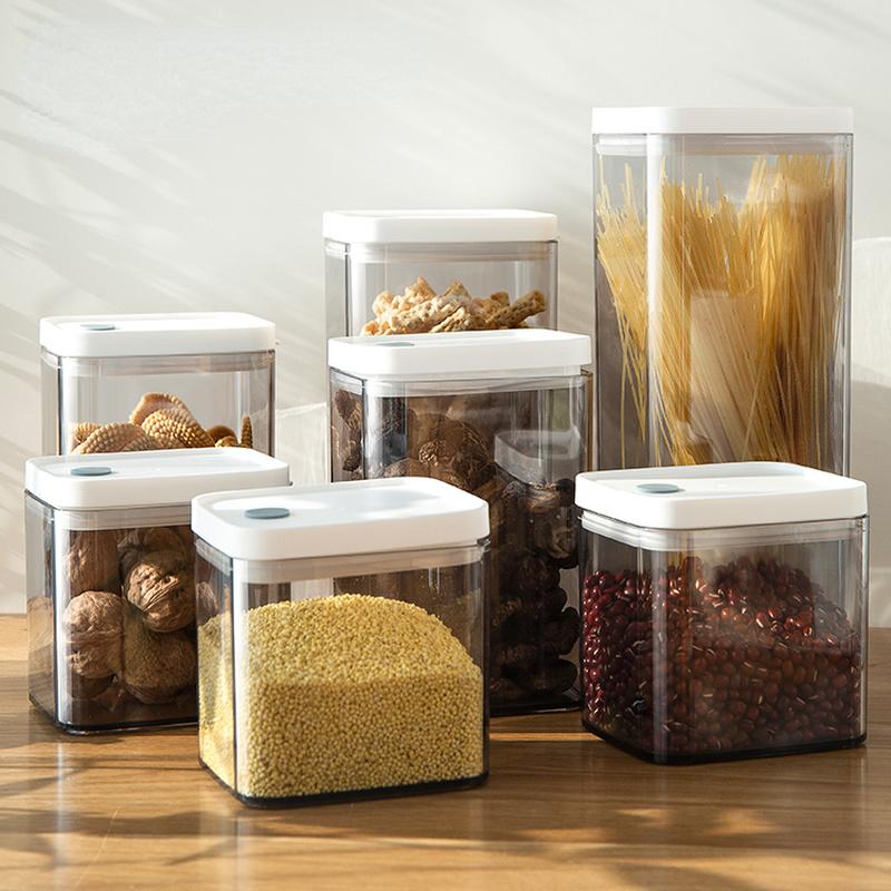 Barattolo per Zucchero Alimentare Sigillato Trasparente Scatola per Cereali Vari Spezie Contenitore di Stoccaggio da Cucina Barattolo per Peperoncino Contenitore di Stoccaggio Nuovo