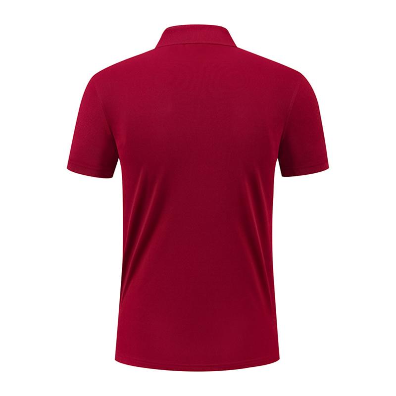 Summer Men's Solid Color Polo Shirt Short Sleeve Lapel Button Tshirts Casual Breathable Jogging Tops Cycling Suit Work Business