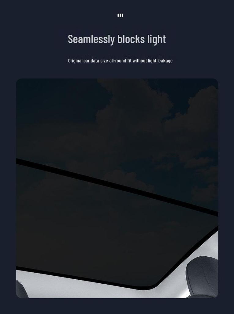 Tesla Model 3/Y Sunroof Sunshade: Heat Insulation & Sun Protection Roof Cover