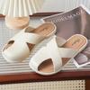 Hollow Flat Bottom Soft Bottom Bag Head Half Slippers Female Summer Round Head Lazy Drag Female Shoes Wearing Sandals Female