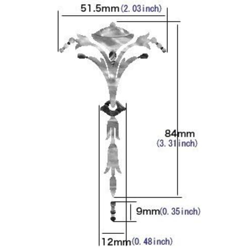 Guitar headstock inlay sticker Old Torch (WT)