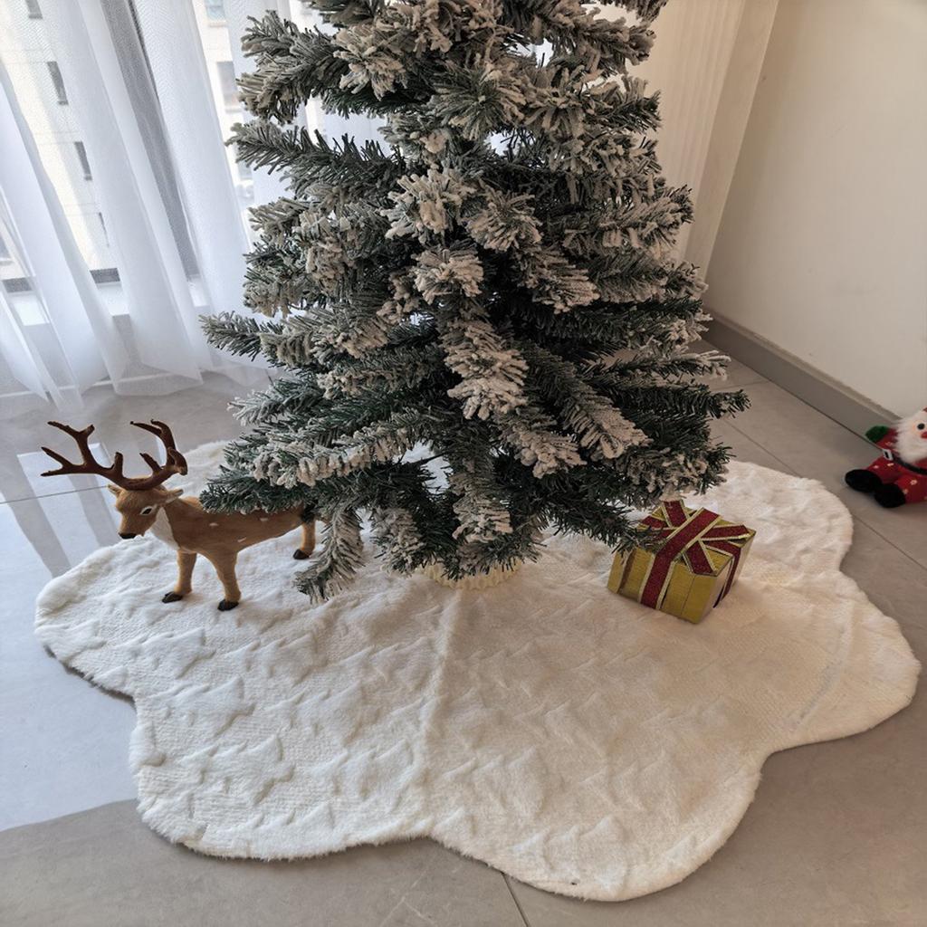 Christmas Tree Decorations, Tree Dresses, Snowflake Short Velvet Blankets Enhance The Festive Atmosphere, Christmas Tree Skirts