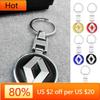 Interiördekaler 1 st Bilnyckelring Märke Nyckelringar Metall Biltillbehör För Renault Megane 2 3 Clio Scenic Duster Kaptur